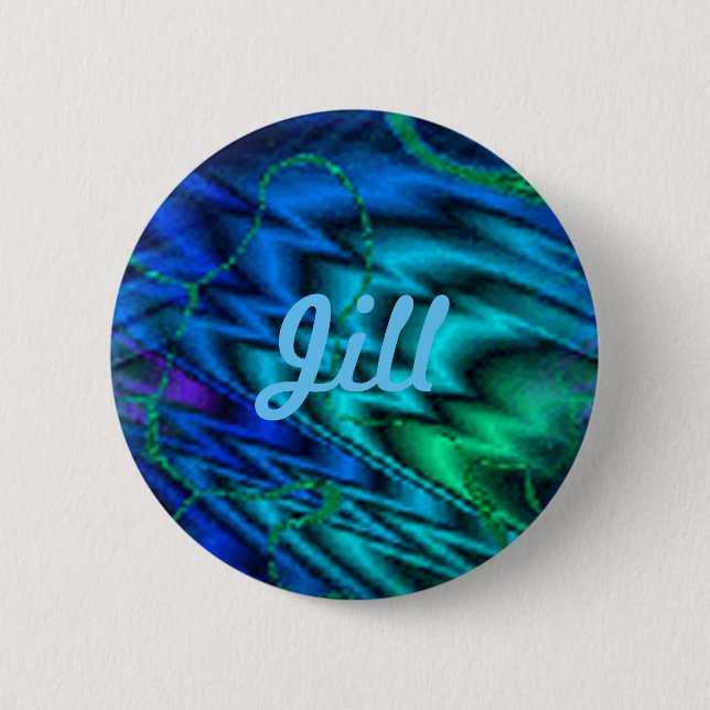 Custom Northern Lights Button (Front)
