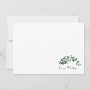 Custom Note Card-Botanical Floral Card
