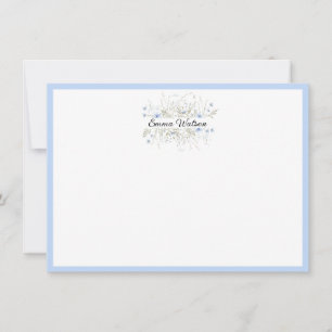 Custom Note Card-Floral Bouquet Card