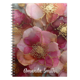 Custom Notebook with Flores Design Name