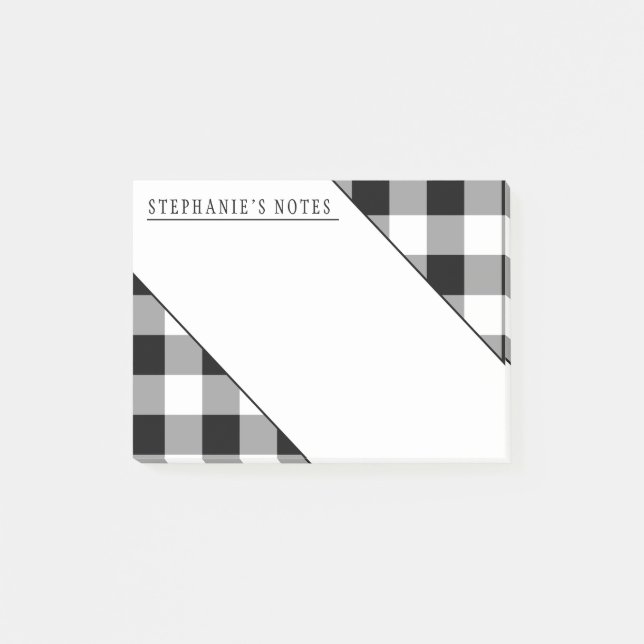 Custom Notes Buffalo Plaid (Front)