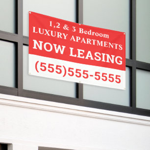 Custom Now Leasing Banner