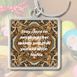 Custom Nowruz Persian New Year Gift Khatam Art Key Ring