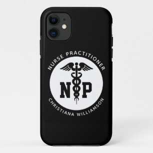 Custom NP Nurse Practitioner Graduation Caduceus Case-Mate iPhone Case