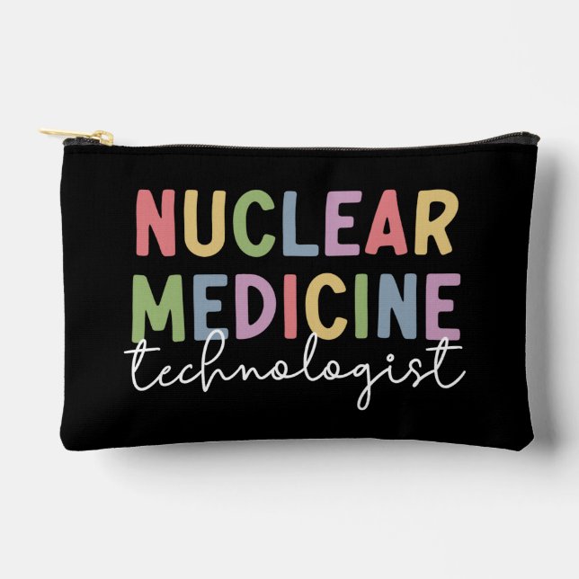 Custom Nuclear Medicine Technologist CNMT Gifts Accessory Pouch (Front)