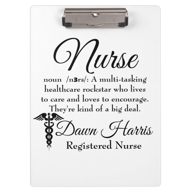 Custom Nurse Clipboard (Front)