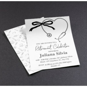 Custom Nurse Doctor Retirement Party Flyer