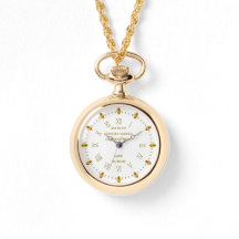 Custom NURSE Retirement Watch Gold White Elegant 2