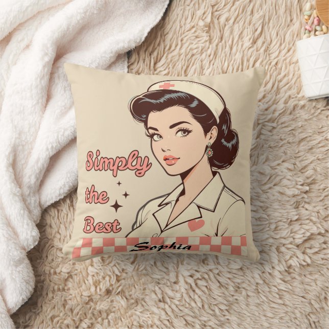 Custom Nurse Simply the Best Cushion (Blanket)