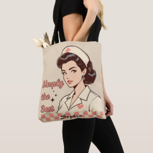 Custom Nurse Simply the Best Tote Bag