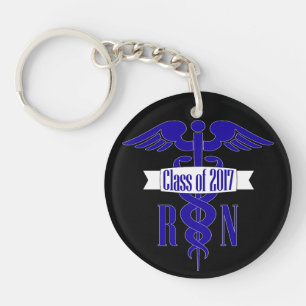 Custom Nursing School Graduation 2017 RN Key Chain