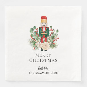Custom Nutcracker Family Christmas Script Napkin