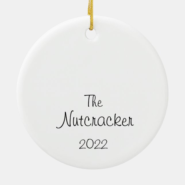 Custom Nutcracker Flower/Arabian Coffee/Snow Ceramic Tree Decoration (Back)