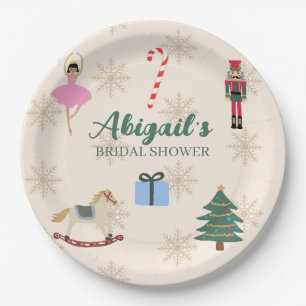 Custom Nutcracker Illustration Bridal Shower Paper Plate