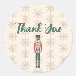 Custom Nutcracker Name Illustration Classic Round Sticker