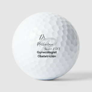Custom Obgyn Obstetrician Gynaecologist Monogram Golf Balls