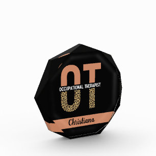 Custom Occupational Therapist OT Appreciation Gift Photo Block