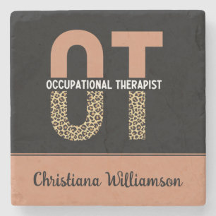 Custom Occupational Therapist OT Appreciation Gift Stone Coaster