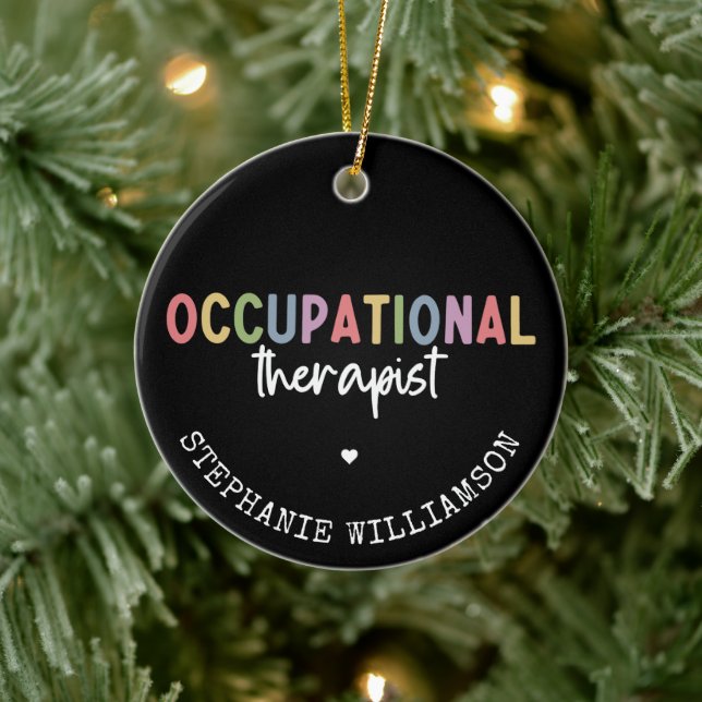Custom Occupational Therapist OT Gifts Ceramic Tree Decoration (Tree)