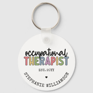 Custom Occupational Therapist OT Gifts Key Ring