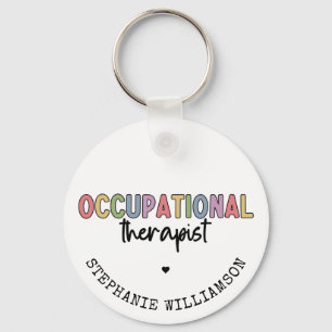 Custom Occupational Therapist OT Gifts Key Ring