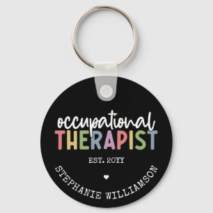 Custom Occupational Therapist OT Gifts Key Ring