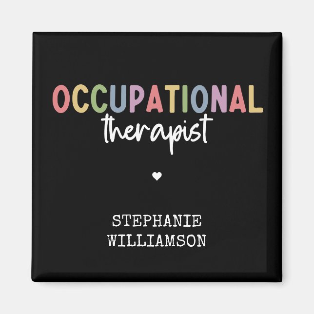 Custom Occupational Therapist OT Gifts Magnet (Front)