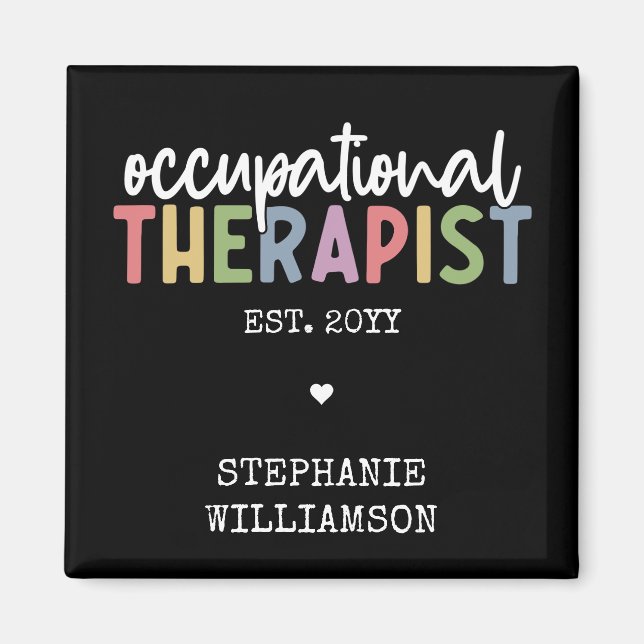Custom Occupational Therapist OT Gifts Magnet (Front)