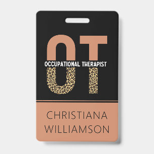 Custom Occupational Therapist OT  ID Badge