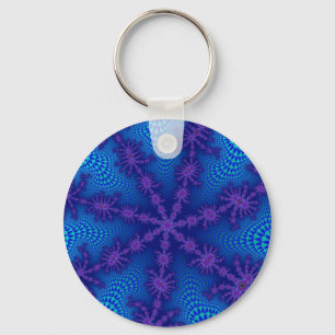 Custom Ocean Starburst Keychain