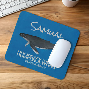 Custom Ocean Whale Personalised  Mouse Pad