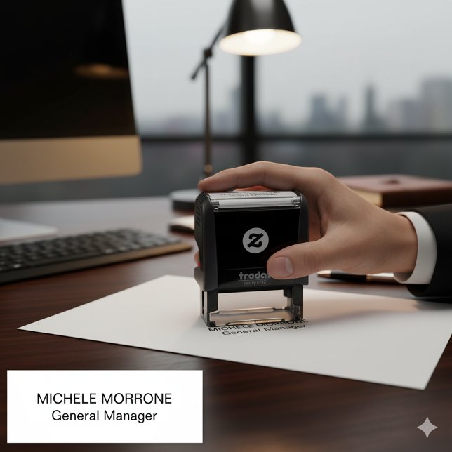 Custom Office Stamp Featuring Name and Job Title (Custom Office Stamp Featuring Name and Job Title)