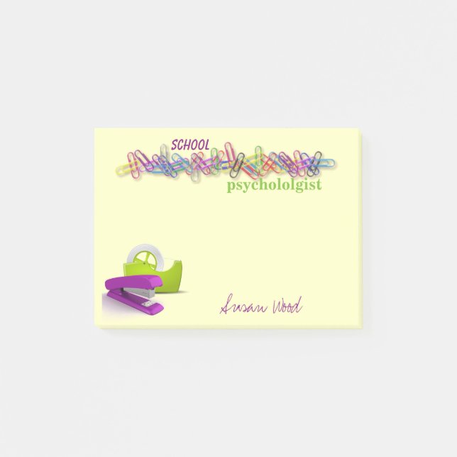 Custom Office-Themed School psychologist Notes (Front)