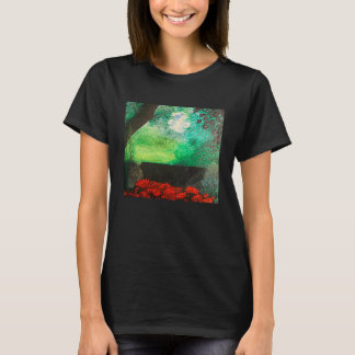 CUSTOM OIL PAINTING ORIGINAL LANDSCAPE MOON NIGHT T-Shirt