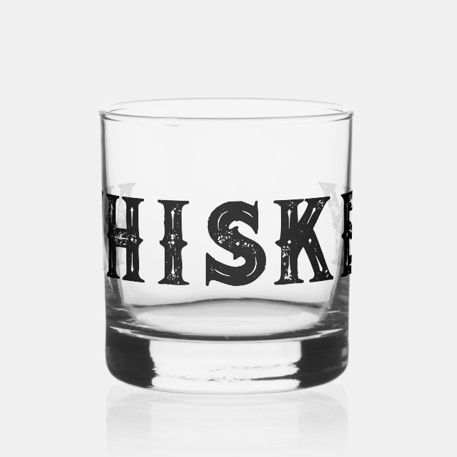 Custom old fashioned design whisky glass gift (Left)