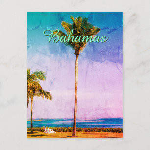 Custom Old Tropical Design Postcard