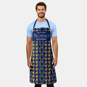 Custom Olives Lemons Italy BEST EVER NONNO Grandad Apron