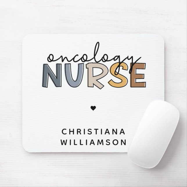 Custom Oncology Nurse Oncology RN Gifts Mouse Pad (With Mouse)