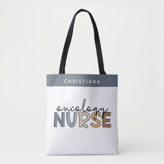 Custom Oncology Nurse Oncology RN Gifts Tote Bag (Front)