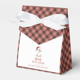 Custom One Jolly Goose December First Birthday Favour Box