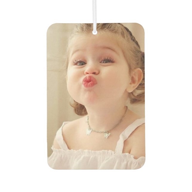 Custom One Of A Kind Personalised Photo Car Air Freshener (Front)