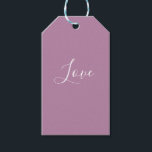 Custom Opera Mauve Solid Colour Minimalist Wedding Gift Tags<br><div class="desc">Loveable light spring purple opera mauve colour. Minimalist simple modern trendy chic style pastel aestethic in lavender solid colour. Mauve home decor,  mauve aesthetic decor,  mauve kitchen,  mauve colour.</div>