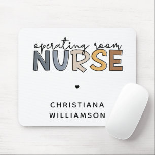 Custom Operating Room Nurse OR Nurse Appreciation Mouse Pad