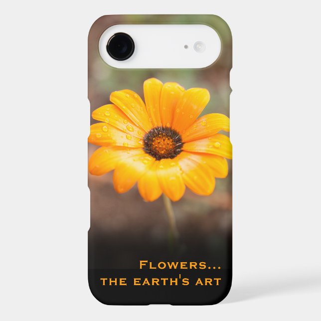 Custom Orange Daisy Close-Up Photography (Back)
