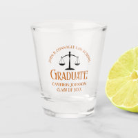 Custom Orange Law School Graduation Commemorative