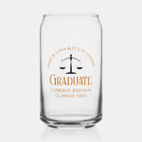 Custom Orange Law School Graduation Party