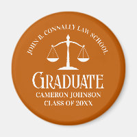 Custom Orange Law School Graduation Party