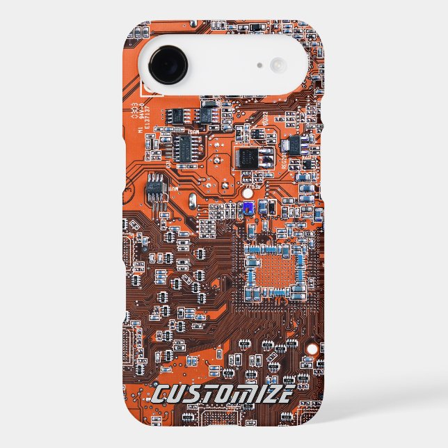 Custom Orange PCB Circuit Board for IT Pros 2 (Back)