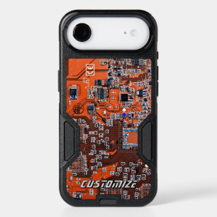 Custom Orange PCB Circuit Board for IT Pros 2