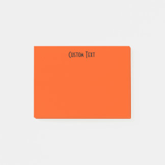 Custom Orange Post-it Notes